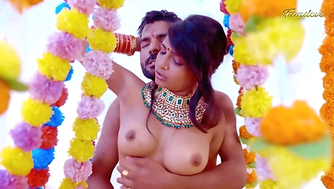 Indian wife enjoys a hot fuck with her black lover